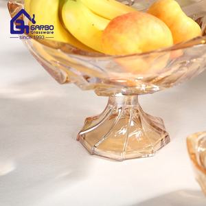 豪华云造型设计水果玻璃板和餐具家居中国供应商透明玻璃板批发商 - Product Image 5