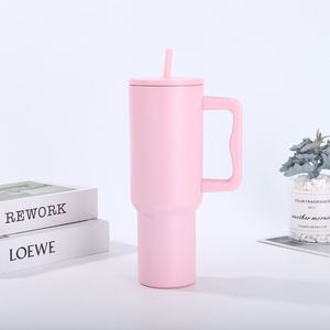 40oz H4.0 <b>Handle</b> Car <b>Travel</b> Tumbler Vacuum <b>Mug</b> Lid Straw Non-Slip Base ODM Custom Color - Product Image 5