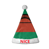 Chapeau de Noël personnalisé au design Honduras, bonnet de Noël en polaire avec pompon, couvre-chef festif pour la célébration de Noël et souvenir