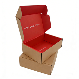 Custom Size Logo Printed Rigid Shipping Boxes for E-Commerce - Black Corrugated Cardboard Hat Cloth Packaging Boxes - Product Image 1