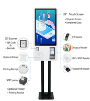 Se Aceptan Pedidos Personalizados OEM, Kiosco de Autoservicio con Pantalla Táctil de 24 Pulgadas, 4G, LCD, para Restaurantes, con Software en Venta