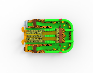 Trò Chơi Chạy Bộ Vui Nhộn Thương Mại Với Cầu Trượt Kết Hợp Sân Chơi Lâu Đài Bouncy Sân Chơi Chủ Đề Động Vật Chướng Ngại Vật Bơm Hơi - Product Image 6