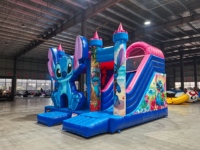 Château gonflable de style nouveau avec toboggan |   Château gonflable à thème combiné