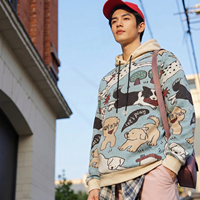 Hoodie Jacquard Tapestry Ukuran Besar Anti Kusut, Desain Khusus untuk Pakaian Formal/Kasual Musim Semi, Bahan Tebal dan Berukuran Besar