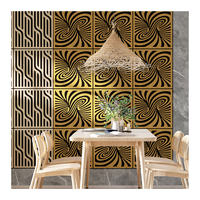 Panneaux muraux acoustiques MDF en matériau 3D PS pour décoration intérieure moderne en chêne naturel blanc
