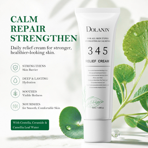 <span class=keywords><strong>Crema</strong></span> <span class=keywords><strong>Viso</strong></span> Lenitiva con Centella Asiatica e Ceramidi 50ml, Idratante Calmante per Pelle Sensibile, Anti-Arrossamento, Etichetta Privata OEM - Product Image 2