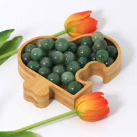Sphère de cristal naturelle en forme de fraise verte DIY, pierres de guérison, sphère de cristal spirituelle pour la méditation, boule de cristal pour le Feng Shui