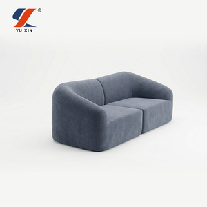 Sofá Modular Comprimido de Combinación Libre, Material de Felpa Teddy, Cálido y Suave, para Dormitorio, Habitación de Invitados - Product Image 2