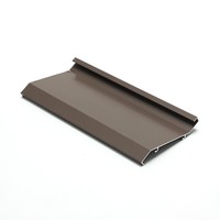 Lame de ventilation en aluminium extrudé, résistante aux intempéries, pour climatisation, avec revêtement en poudre