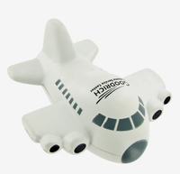 Jouet anti-stress en forme d'avion personnalisé pour cadeau promotionnel, logo d'entreprise imprimé, petit avion moelleux, jouets sensoriels
