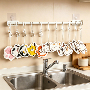 Esponja de cocina ecológica, esponja comprimida para lavar platos, esponja de limpieza de celulosa antiarañazos, estropajo - Product Image 1