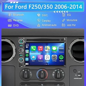 Radio para Auto con DVD y CD para Ford F150 F250 F350 2004-2014 Mustang Edge Explorer Expedition Navigator, CarPlay Inalámbrico, Android Auto, Navegador, Control de Volante - Product Image 1