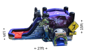 Inflable <span class=keywords><strong>de</strong></span> Aventura 2026: Castillo Hinchable con Tobogán y Zombis <span class=keywords><strong>de</strong></span> The Walking Dead para Alquilar - Product Image 5