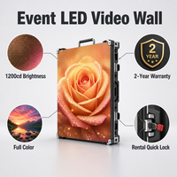 Pantalla LED de Alquiler para Interiores P3.91 a Todo Color, Brillo de 1200cd, Garantía de 2 Años para Eventos, Bodas y Fiestas