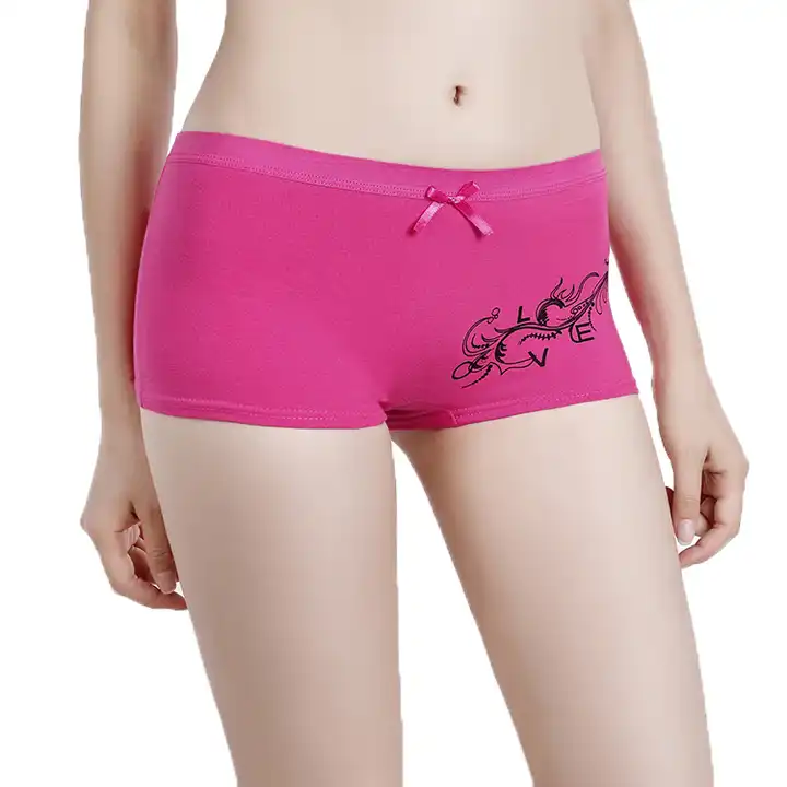 NEW Lot 5 Boyshorts Panties Cotton Underwear Womens Ladies Girls Size M L XL