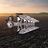 Charrue à socs hydraulique diesel LEROX Pioneer Series à 3 rangs entièrement montée avec engrenages et roulements, garantie 2 ans