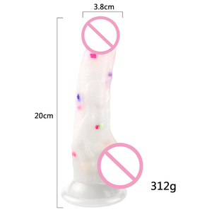 <strong>18cm</strong> Dildos Jelly Medical Silicone Dildo Realistic Adult Toys Soft Strapon Artificial <strong>Penis</strong> Colourful Sex Toys for Woman - Product Image 3