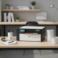 Impresora Digital de Etiquetas de Inyección de Tinta Rollo a Rollo, Ancho A4, Impresión a Todo Color, Máquina de Impresión de Etiquetas Adhesivas, 1600x1600 Dpi VP660