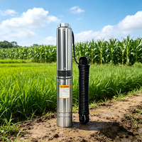 Pompe submersible haute pression en acier inoxydable 1 CV 4 pouces pour puits profond, contrôle entièrement automatique OEM pour l'irrigation agricole, l'industrie et la maison