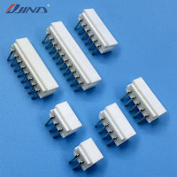 Connecteur PCB JINDA 2564-AW 2,5 mm 2-10 broches, contact fil-carte, boîtier plastique coudé à 90 degrés, montage sur carte