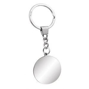 Porte-clés de style vintage, porte-monnaie de 35 mm de diamètre, logo personnalisé imprimé UV, acier inoxydable, options de style vintage de dessin animé disponibles - Product Image 1