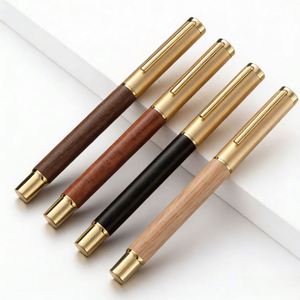 Luxury High-quality Wooden Fountain <b>Pens</b> with Custom logo Men's Gift Calligraphy Fountain <b>Pen</b> Writing Diameter 0.7mm Giving Gift - Product Image 2
