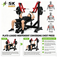 SK Chine : Vente en gros d'équipements de musculation, machine de développé couché indépendante à charge libre, fournisseur OEM ODM pour salles de sport