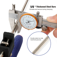 HAVORS Serre-joint à barre de 150 mm (6 po) à dégagement rapide, réglable, poignée en acier, capacité de charge de 2400 N/245 kg, ouverture maximale de 900 mm pour