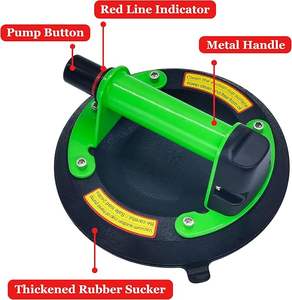 Sıcak satış 8 inç endüstriyel sınıf manuel kaldırma ağır vantuz 210kg taşıma kapasitesi granit cam karo Suckers - Product Image 3