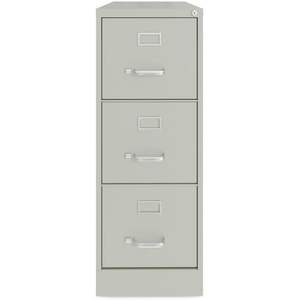 Alera HVF1541LG Armoire à dossiers verticale économique gris clair à trois tiroirs, tiroirs format lettre de 15 po x 22 po x 40,19 po - Product Image 1