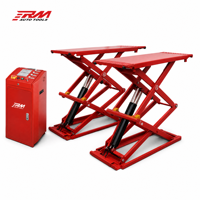 Pont élévateur à ciseaux ultra-plat 3000 kg, profil bas 110 mm, 1850 mm, 380 V/220 V, 2,2 kW pour atelier de pneus, garage, atelier