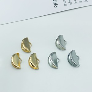 Half Circle Ponytail Buckle Metal Plated Jewelry Findings For <b>Bracelet</b> Cord Clasp Silver Gold Color - Product Image 1