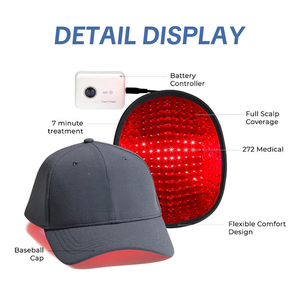 Gorra de terapia de luz LED para el cabello para hombres y mujeres <span class=keywords><strong>650nm</strong></span> Terapia de luz roja infrarroja cercana para el bienestar del cabello Uso en el hogar - Product Image 5