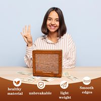Alcancía de Madera para Ahorrar Dinero, Regalo con Números Objetivo, 10000 Dólares, Productos para el Manejo de Dinero en Efectivo, Bancos de Dinero para Niños