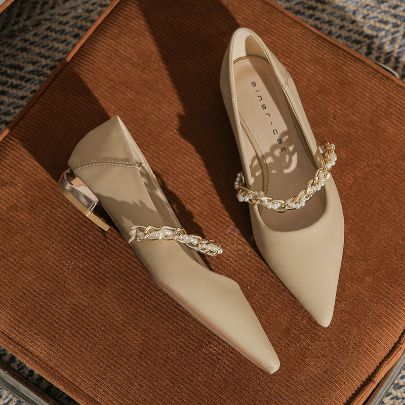 Khaki / heel 2.5cm