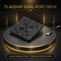Lecteur DVD externe Plug and Play USB 2.0 sans pilote, graveur de CD DVD-RW pour Windows 11 10 Mac OS Linux Ordinateur portable Ordinateur de bureau