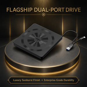 Lecteur DVD externe Plug and Play USB 2.0 sans pilote, <span class=keywords><strong>graveur</strong></span> de <span class=keywords><strong>CD</strong></span> DVD-RW pour Windows 11 10 Mac OS Linux Ordinateur portable Ordinateur de bureau - Product Image 1