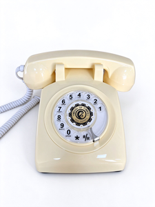 Téléphone rotatif vintage multicolore OEM ODM avec logo personnalisé, téléphone rétro antique en ABS, compatible <span class=keywords><strong>carte</strong></span> SIM, pour bureau - Product Image 1