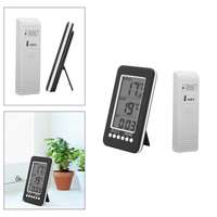 Vente d'usine : Horloge murale numérique LCD sans fil pour intérieur/extérieur, station météo, thermomètre, hygromètre