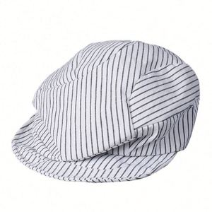 หมวกเบเร่ต์ผู้หญิงลายทางจีบสไตล์เรโทรกันแดด รุ่นใหม่รับฤดูใบไม้ผลิและฤดูร้อน - Product Image 5