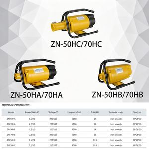 Vibrateur à béton ZN70HC 2,2KW 110/220V 50/60Hz 19,5KG 46*28*30cm - Product Image 5