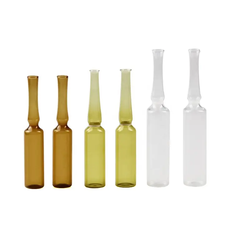 Ampolla de vidrio neutro para uso médico o cosmético, muestras gratis con precio competitivo