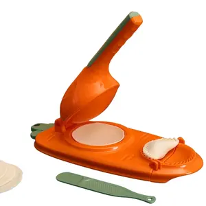 Hot Selling Diy 2 in 1 Dumpling Maker Dumpling Skin Press Plastic Manual Dumpling Maker Molds Empanada Press