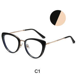 Monturas de Gafas TR90 con Patillas Metálicas y Protección Anti-<span class=keywords><strong>Luz</strong></span> Azul, Unisex, Montura Completa, Cómodas y Duraderas para Uso Diario - Product Image 2