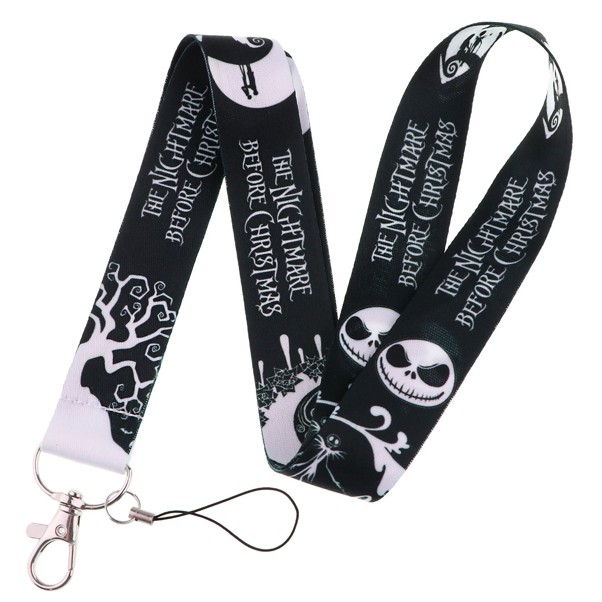 Promotional Gifts Cartoon the Nightmare Before Christmas Design Lanyards Anti-Lost Pendant ID Card Hanging Neck Lanyards Custom Image 4