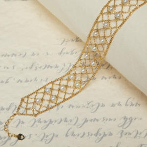 Neue trend ige 18 Karat Echt Gold Spitze Armband Meerwasser Perle Armband Frau Armbänder Perle Akoya Rosa Kette für Frauen Geschenk Party - Product Image 5