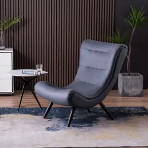 Nordic Wohnzimmer Haus hochwertige Leder Stoff Möbel Lazyboy Luxus gepolstert Einzels ofa Relax Body Möbel Set
