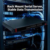 Servidor en Rack de 1U y 19 Pulgadas, 8 Puertos RS485, Ethernet 10/100M, TCP, Cliente/Servidor, UDP, Modo de Datos Estable