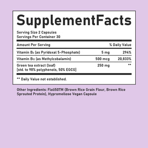 Cápsulas Avanzadas para Quemar Grasa con Extracto de Té Verde Estandarizado y Vitaminas B que Fomentan un Metabolismo Saludable y Controlan el Hambre - Product Image 6