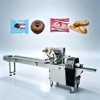 Horizontale Donuts Flow Wrapping Verpackungs maschine Hersteller Verpackungs maschine Für Brot Horizontale Verpackungs maschine